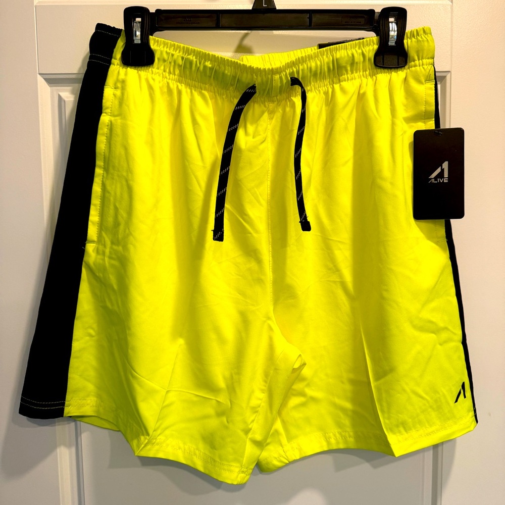 Al1ve NWT Neon Non-Lined Swim Trunks Men Size Large Summer‎ Pool Vacation Cruise